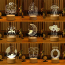 3D Night Light LED Table Light Creative Gift Bedhead Light Small Gift Valentine's Day Children's Day Gift