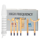 Beauty Salon High-Frequency Electrotherapy Device 6-Piece Set Portable Facial Acne Treatment Instrument Home Beauty Equipment 6-piece