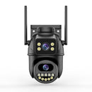 Dual screen wireless 360 degree mobile remote outdoor WiFi camera monitoring